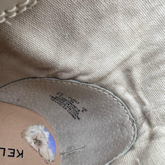 Kelsi Dagger Brooklyn Studded Wallace Buckle Leather Boots Cream Block Heel 8.5 - Picture 15 of 16